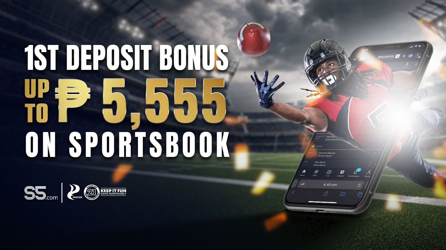 Sportsbook 75% First Deposit Bonus 