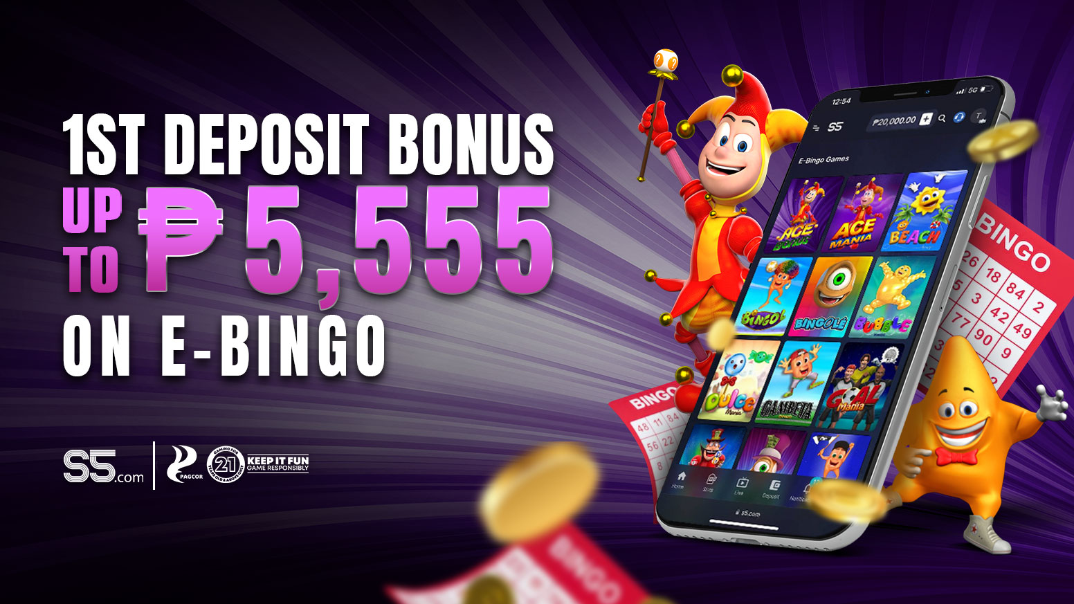 E-Bingo 75% First Deposit Bonus 