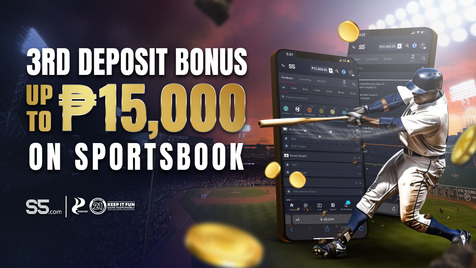 Sportsbook 50% Third Deposit Bonus 