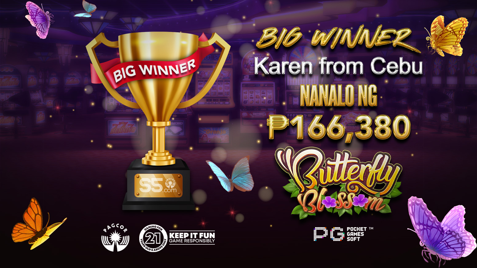 Big Win Galing sa Butterfly Queen 