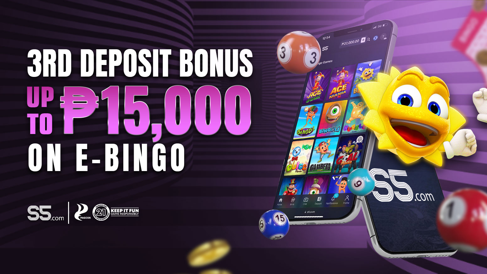 E-Bingo 50% Third Deposit Bonus 
