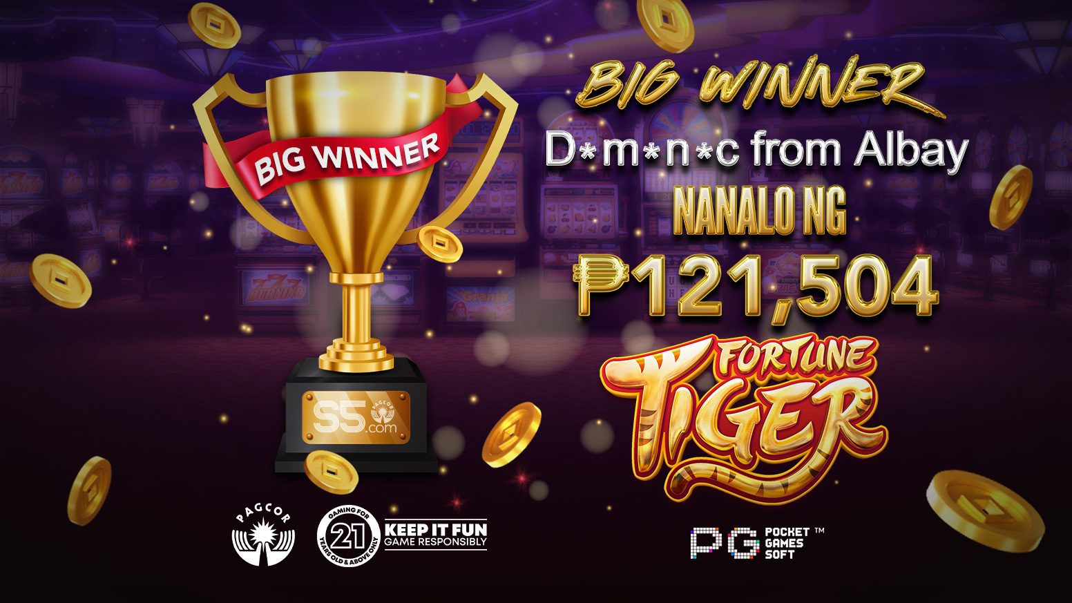 Big Winner ng ₱121,504
