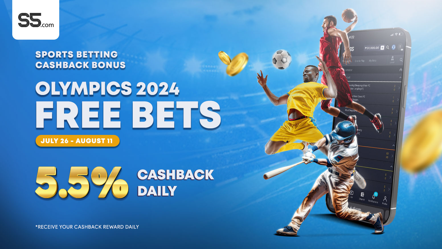 Bet Big, Win Bigger with Our Olympics Cashback Promo!