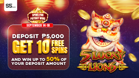 5 Lucky Lions Spins For Payday Wins