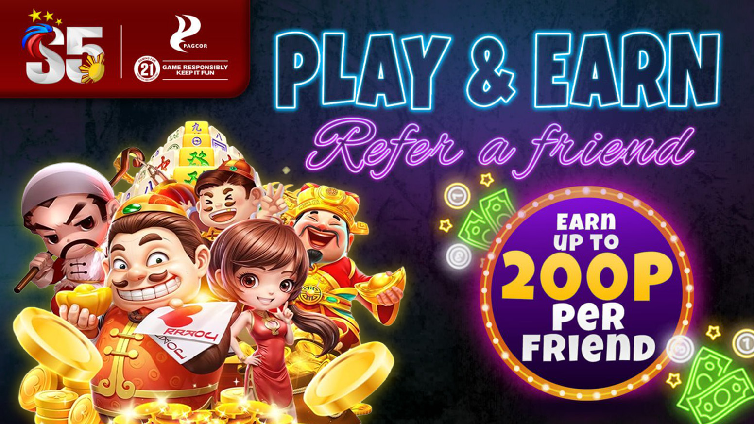 S5 Casino Play and Earn Double Up