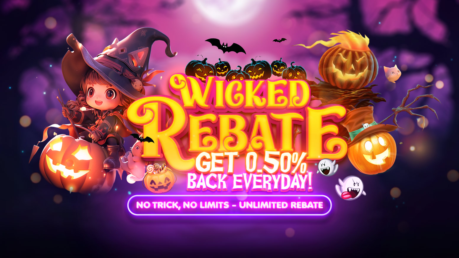 Wicked Rebate: Get 0.50% Back Every Day!